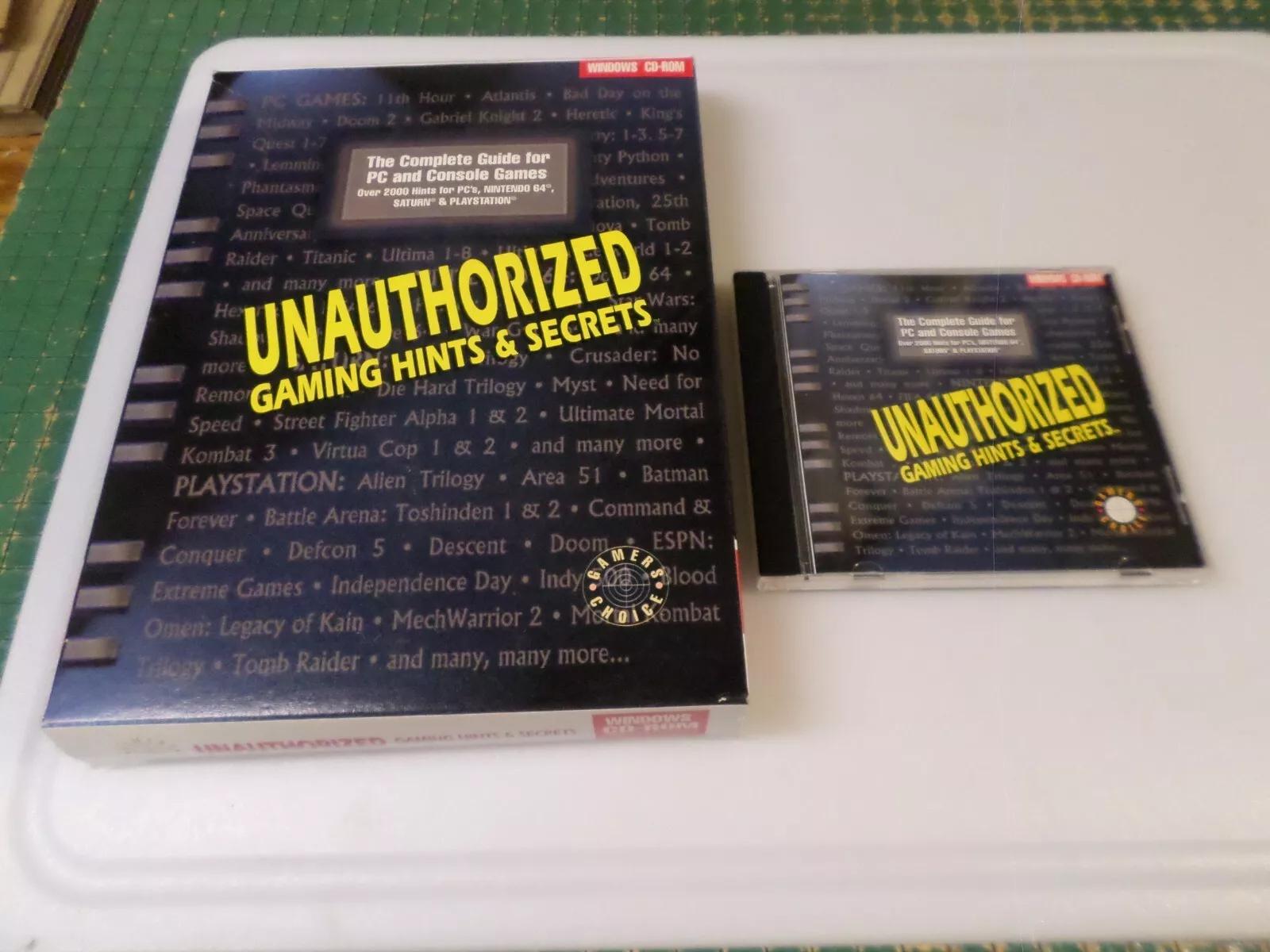 Unauthorized Gaming Hints And Secrets PC Games