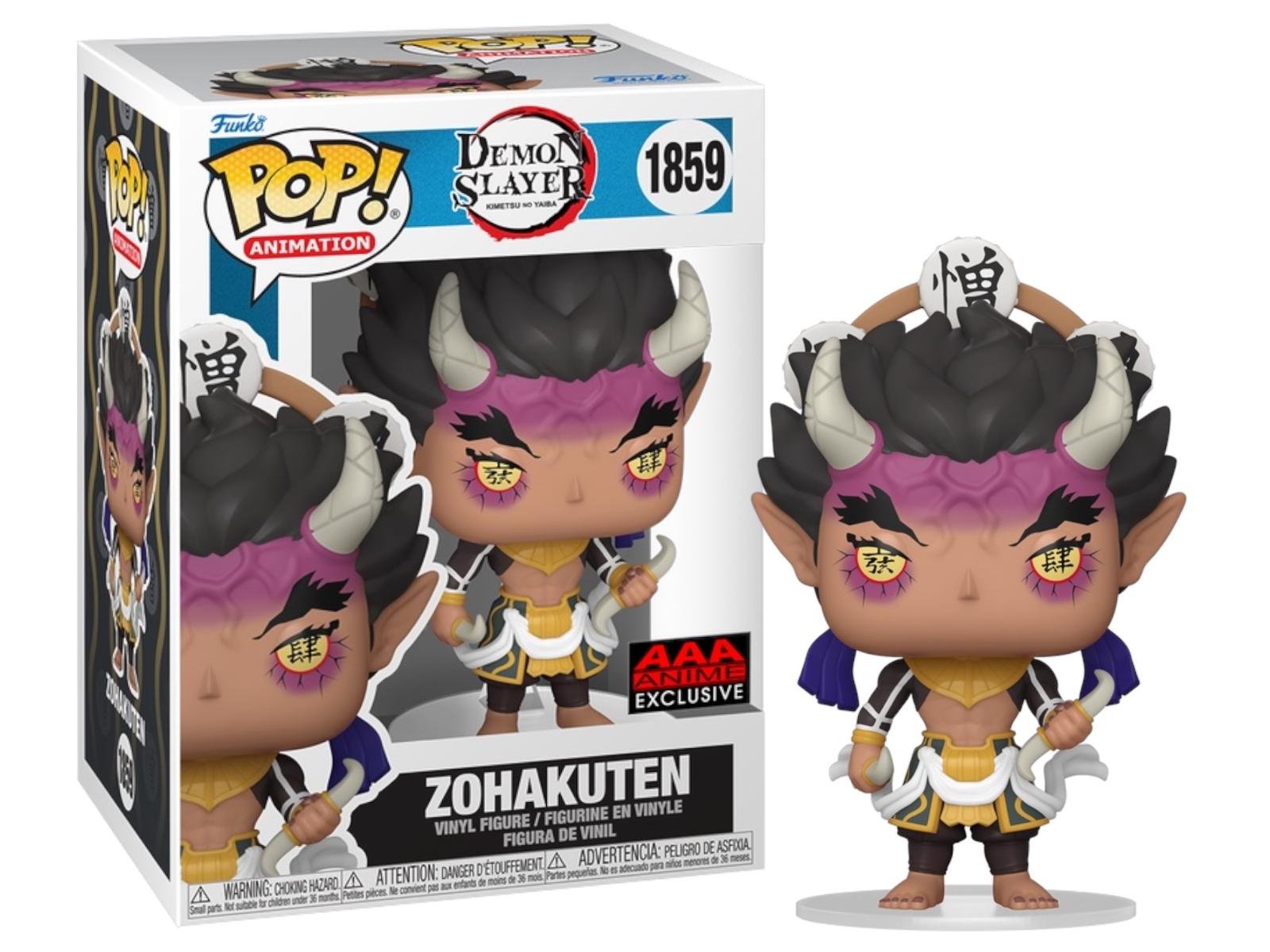 Zohakuten #1859 Demon Slayer: Kimetsu no Yaiba Funko Pop AAA Anime Exclusive box and figure