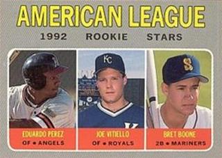 AL Rookie Stars (Eduardo Perez / Joe Vitiello / Bret Boone)