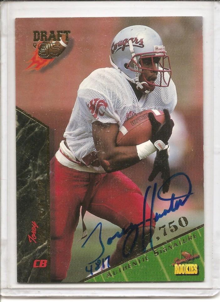 Torey Hunter #38 1995 Signature Rookies Autograph Football