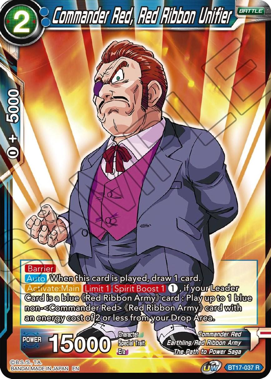 Commander Red, Red Ribbon Unifier BT17-037 Prices | Dragon Ball Super ...