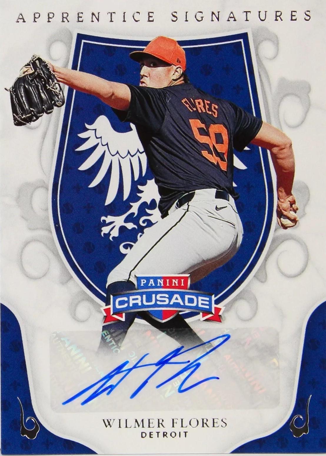 Wilmer Flores #AS-WFR Baseball Cards 2024 Panini Crusade Apprentice Signatures