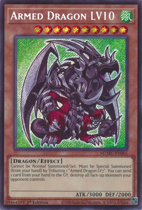 Armed Dragon LV10 MZMU-EN065 Prices | YuGiOh Maze of Muertos