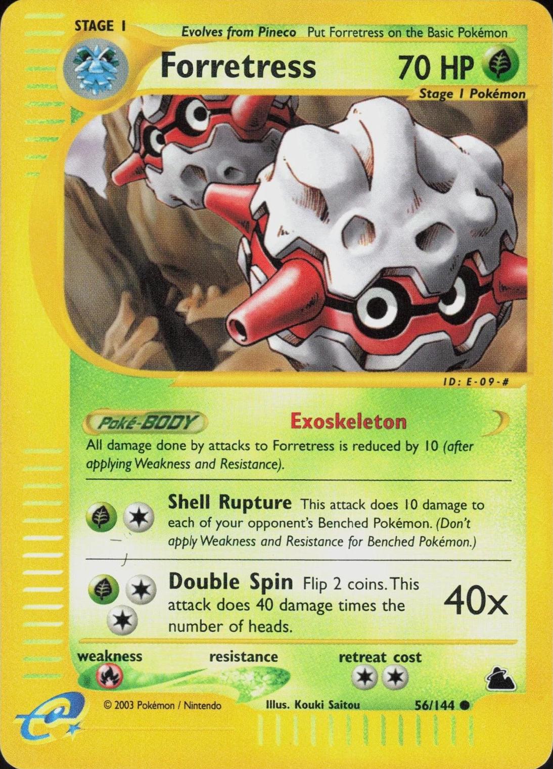 Skyridge (2003) Forretress 56/144 Reverse Holo scan