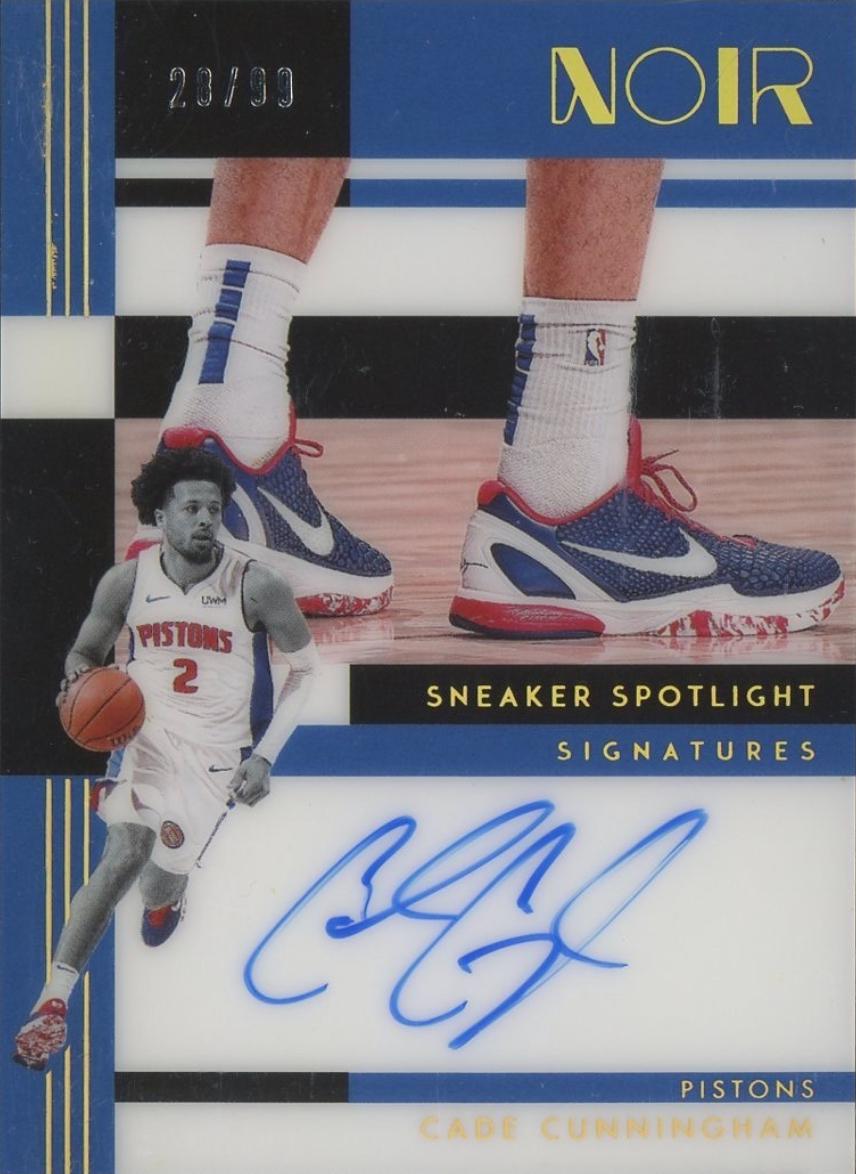 Cade Cunningham #10 2024 Panini Noir Sneaker Spotlight Signature Basketball