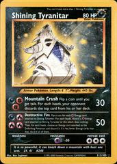 Shining Tyranitar [Incomplete Foil] #113 from Pokemon Neo Destiny set