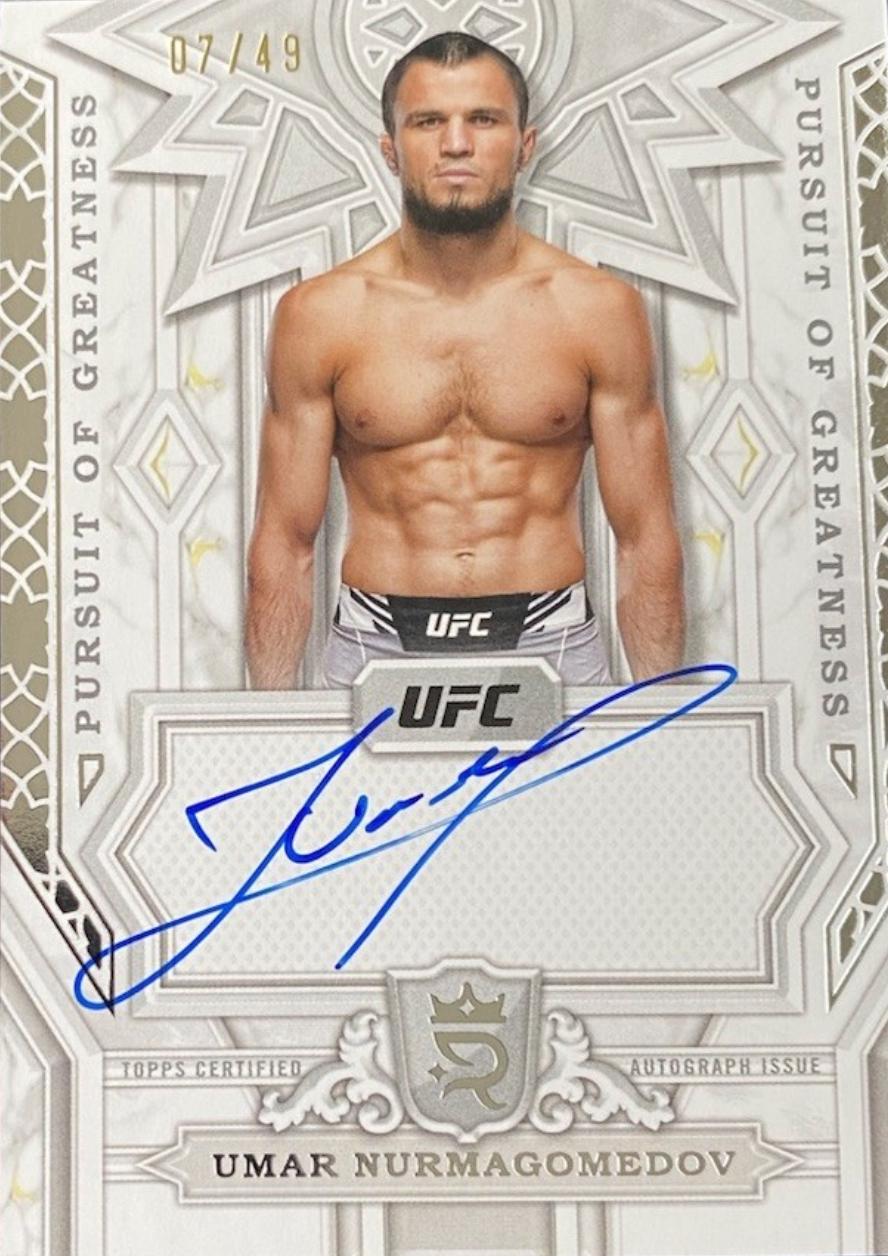 Umar Nurmagomedov #PGS-UNV Ufc Cards 2024 Topps Royalty UFC Pursuit of Greatness Signature