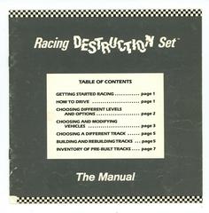 Manual | Racing Destruction Set Commodore 64
