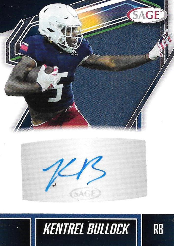 Kentrel Bullock #A-KB2 2026 SAGE Football Autographs