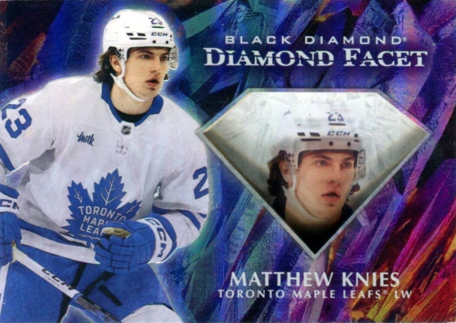 Matthew Knies #DF-MK 2023 Upper Deck Black Diamond Facet Hockey
