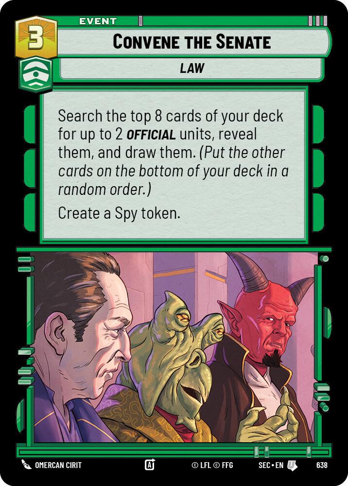 Convene the Senate [Foil] #638