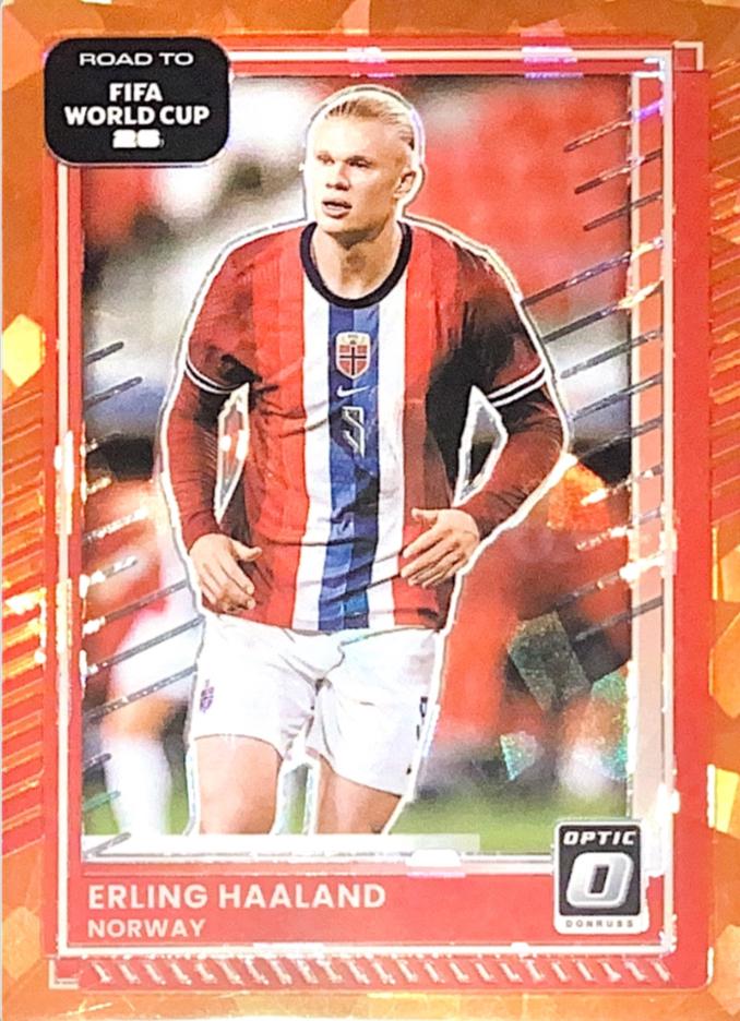 Erling Haaland [Orange Velocity Optic] #170 Prices | 2025 Panini