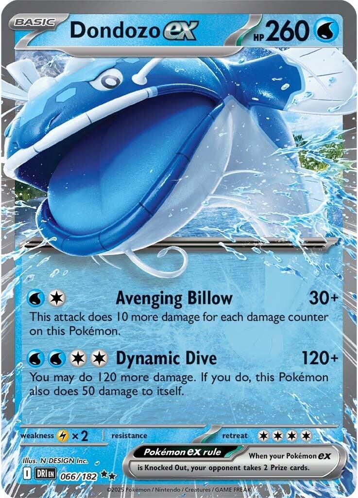 Dondozo ex #66 Pokemon Destined Rivals