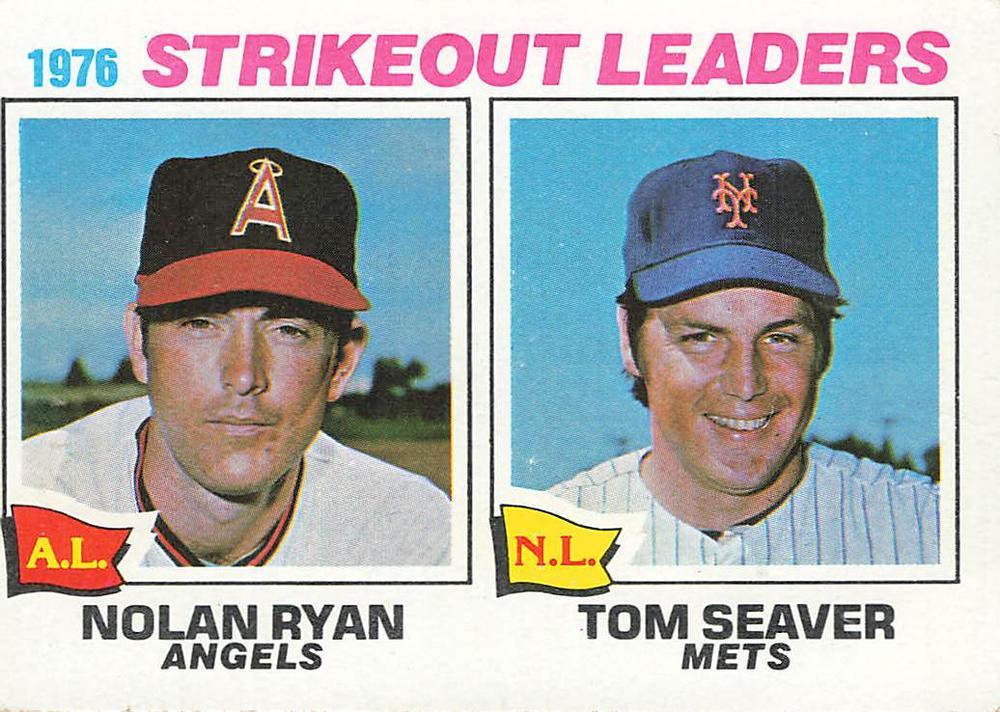 1976 Strikeout Leaders #6 1977 Topps Baseball