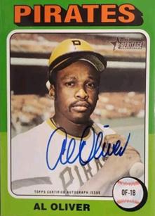 Albert Oliver #75RO-AO Baseball Cards 2024 Topps Heritage Real One Autograph