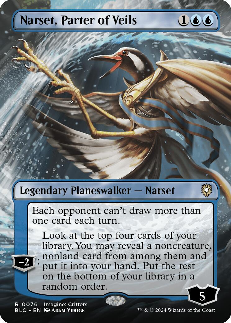 Narset, Parter of Veils #76 Magic Bloomburrow Commander