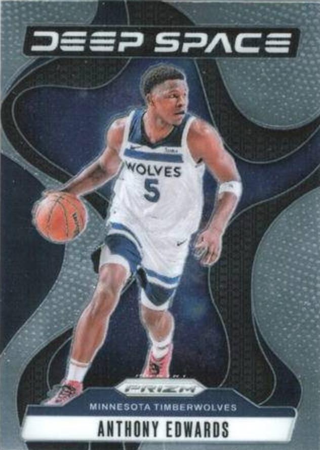 Anthony Edwards #3 Basketball Cards 2024 Panini Prizm Deep Space