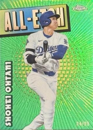 大谷翔平 2022 Topps1st Edition Green Foil Shohei Ohtani 2022 Topps Chrome #1 Green Refractor /99 Price Guide