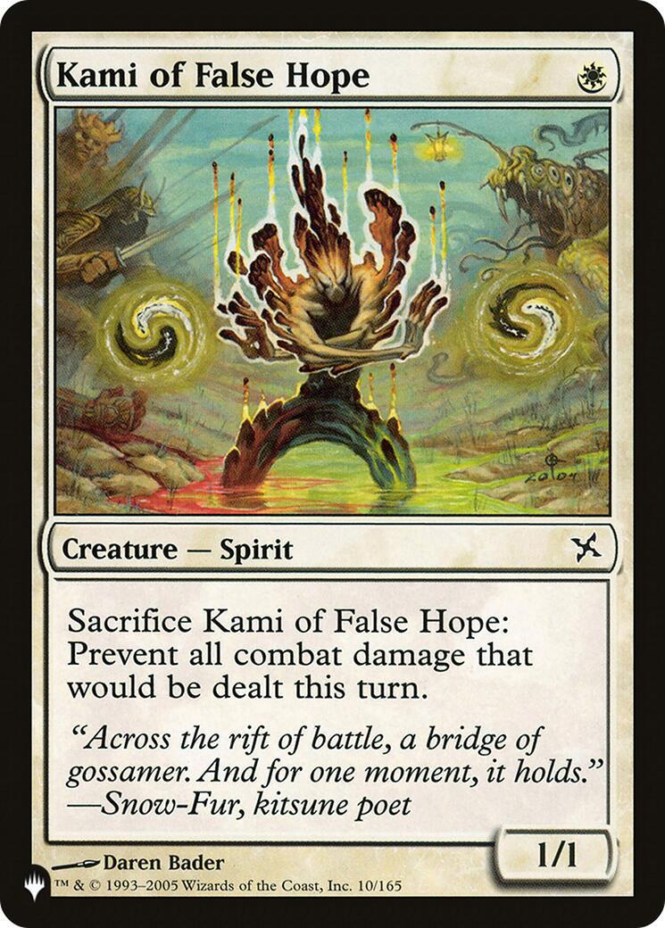 Tap to enlarge Kami of False Hope, Magic The List Reprints
