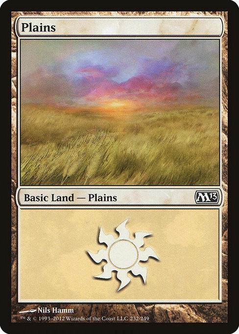 Plains #232 Magic M13