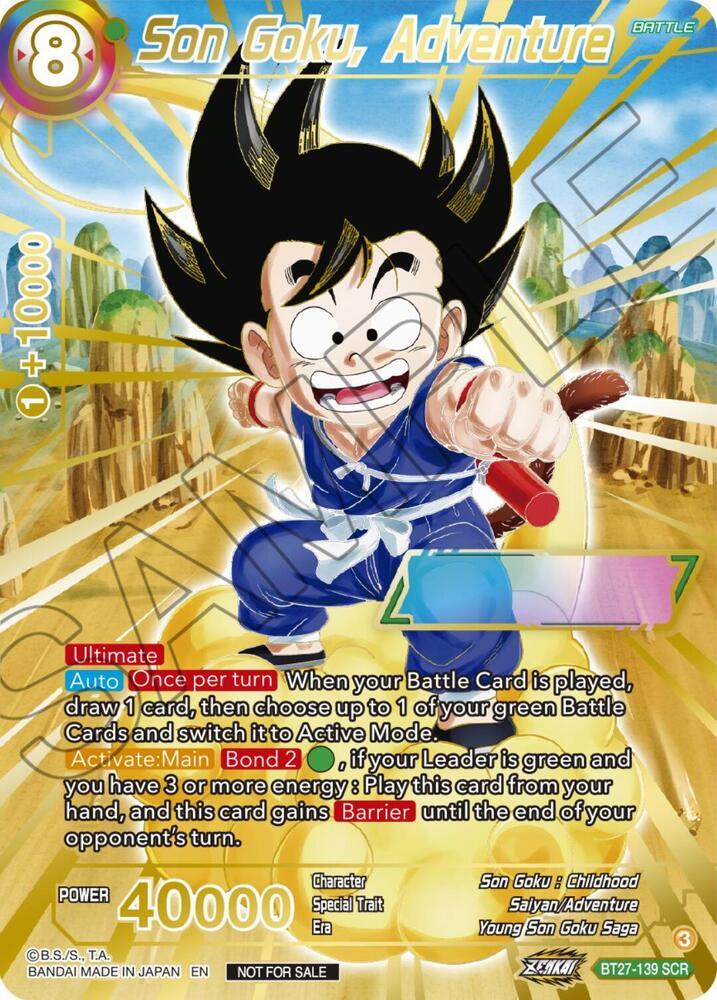 Son Goku, Adventure [Serial Numbered] BT27-139 Prices | Dragon
