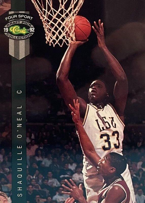 Shaquille O'Neal #1 1992 Classic 4 Sport Basketball