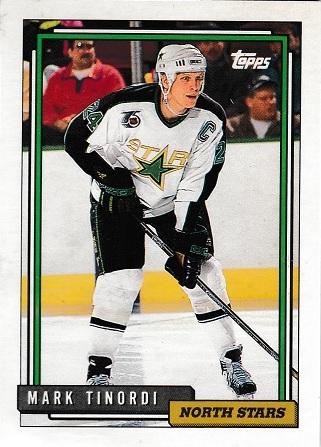 Mark Tinordi #4 Hockey Cards 1992 Topps