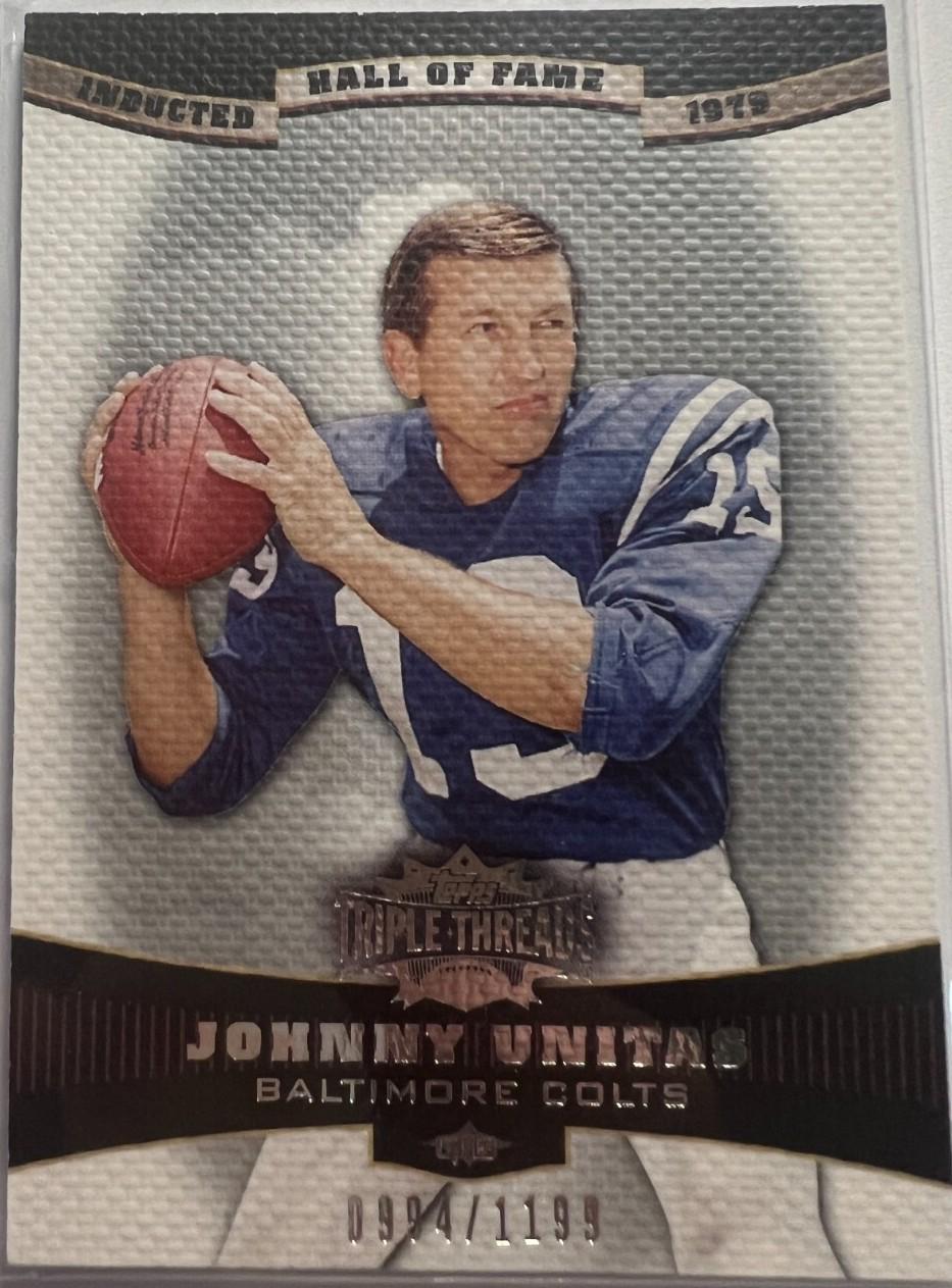Johnny Unitas #16 2006 Topps Triple Threads Football