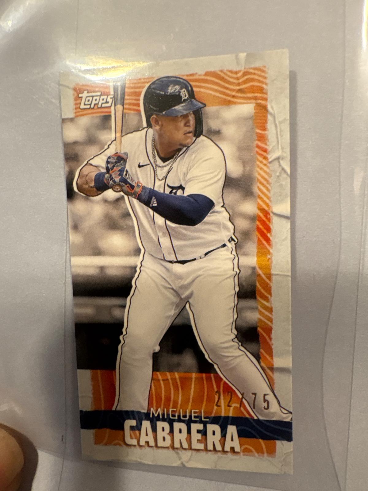 Miguel Cabrera #MRIP-MC 2023 Topps Rip Mini Card Baseball