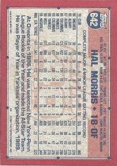 Back Of Card | Hal Morris Baseball Cards 1991 Topps