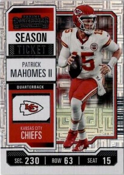 Patrick Mahomes RARE HYPER REFRACTOR INVESTMENT CARD PANINI CHIEFS MVP