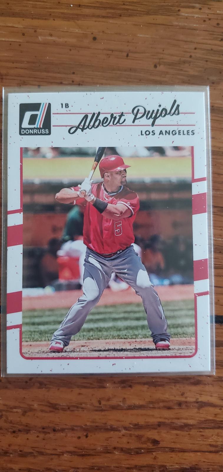 Albert Pujols #105 2017 Panini Donruss Baseball