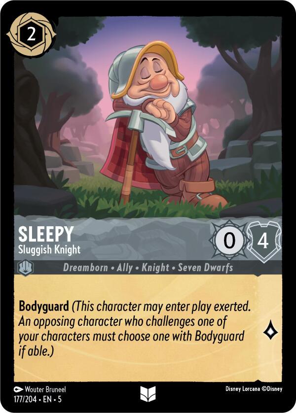 Sleepy - Sluggish Knight #177 Lorcana Shimmering Skies