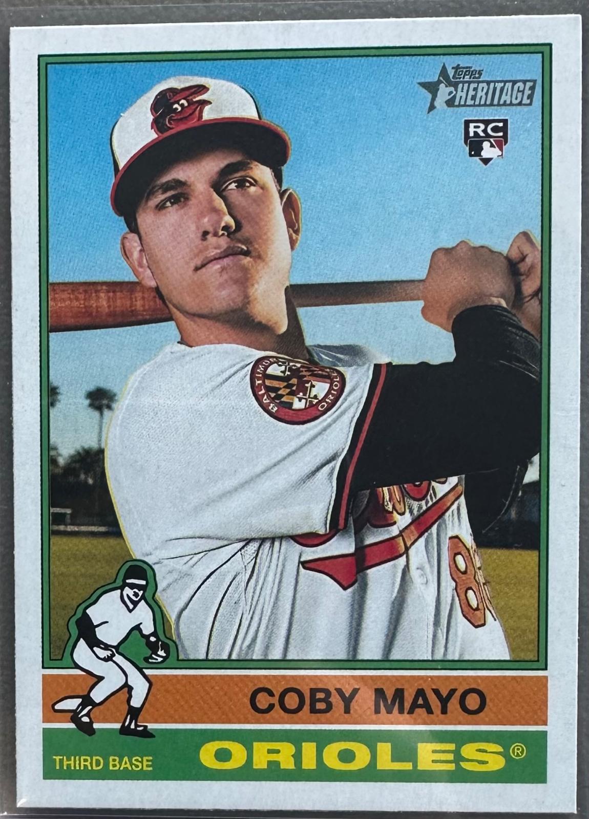 Coby Mayo #340 Baseball Cards 2025 Topps Heritage