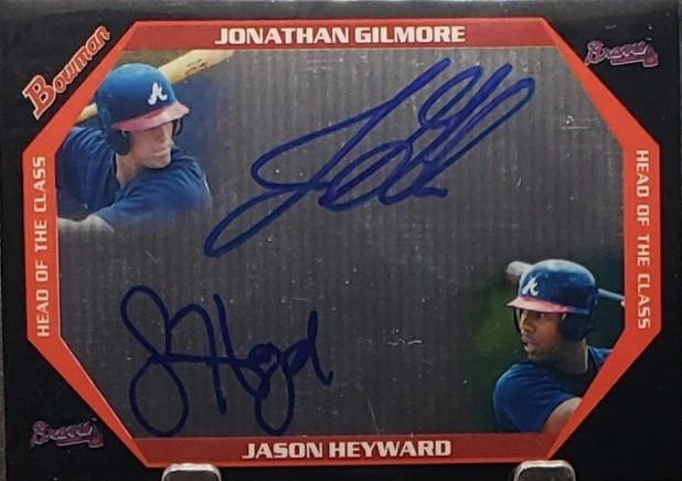 Jonathan Gilmore/Jason Heyward #HOC-GH Baseball Cards 2007 Bowman Draft Head of the Class Dual Autograph
