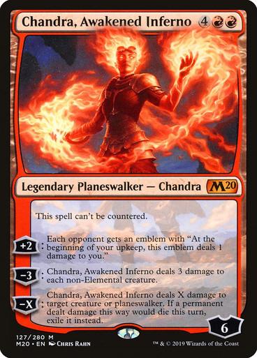 Chandra, Awakened Inferno #127 Magic Core Set 2020
