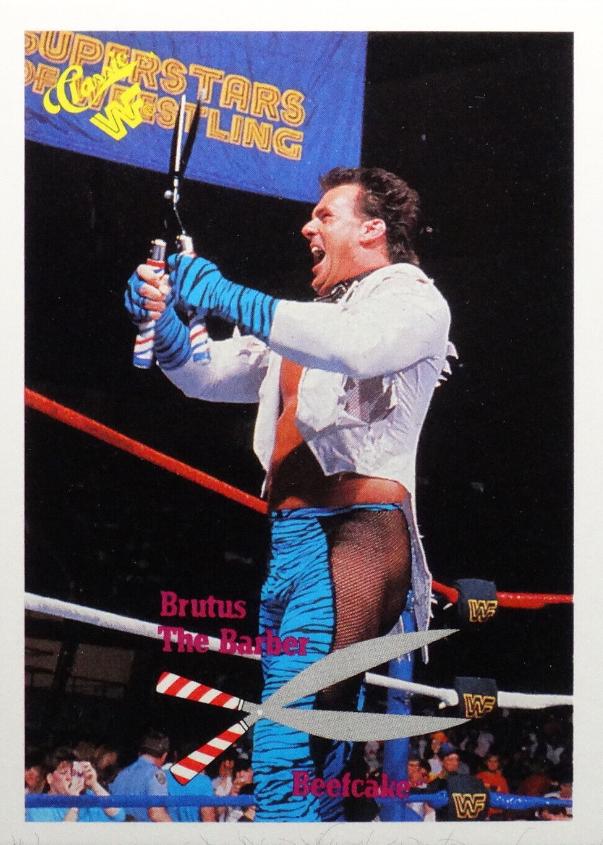 Brutus 'The Barber' Beefcake #68 Wrestling Cards 1990 Classic WWF
