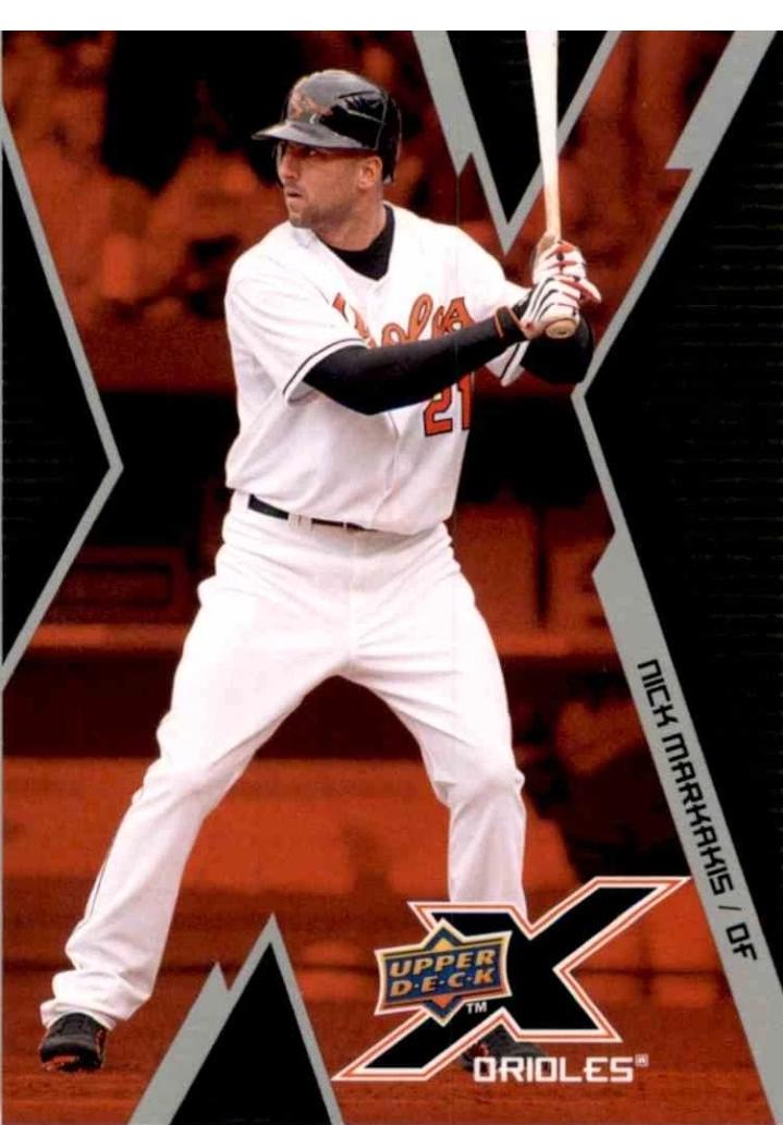 Nick Markakis #6 Baseball Cards 2009 Upper Deck X