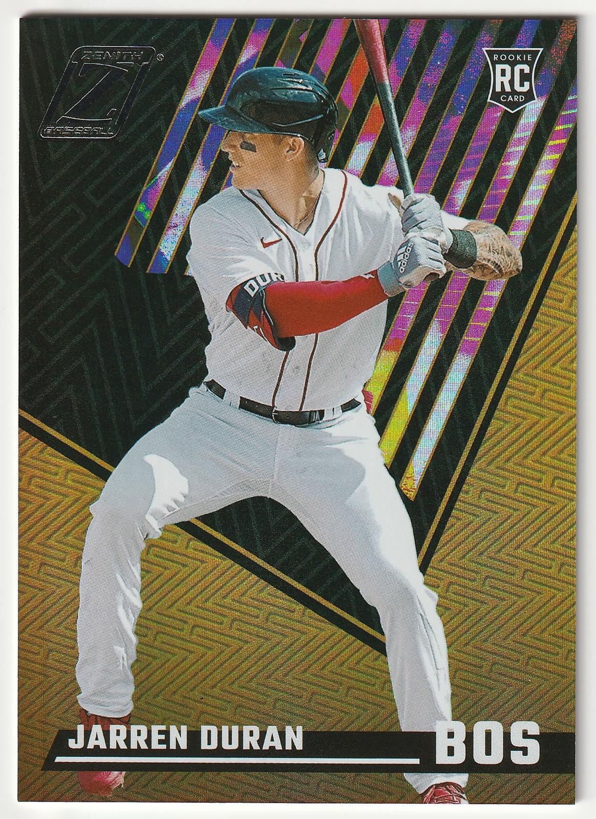 Jarren Duran #2 Baseball Cards 2022 Panini Chronicles Zenith