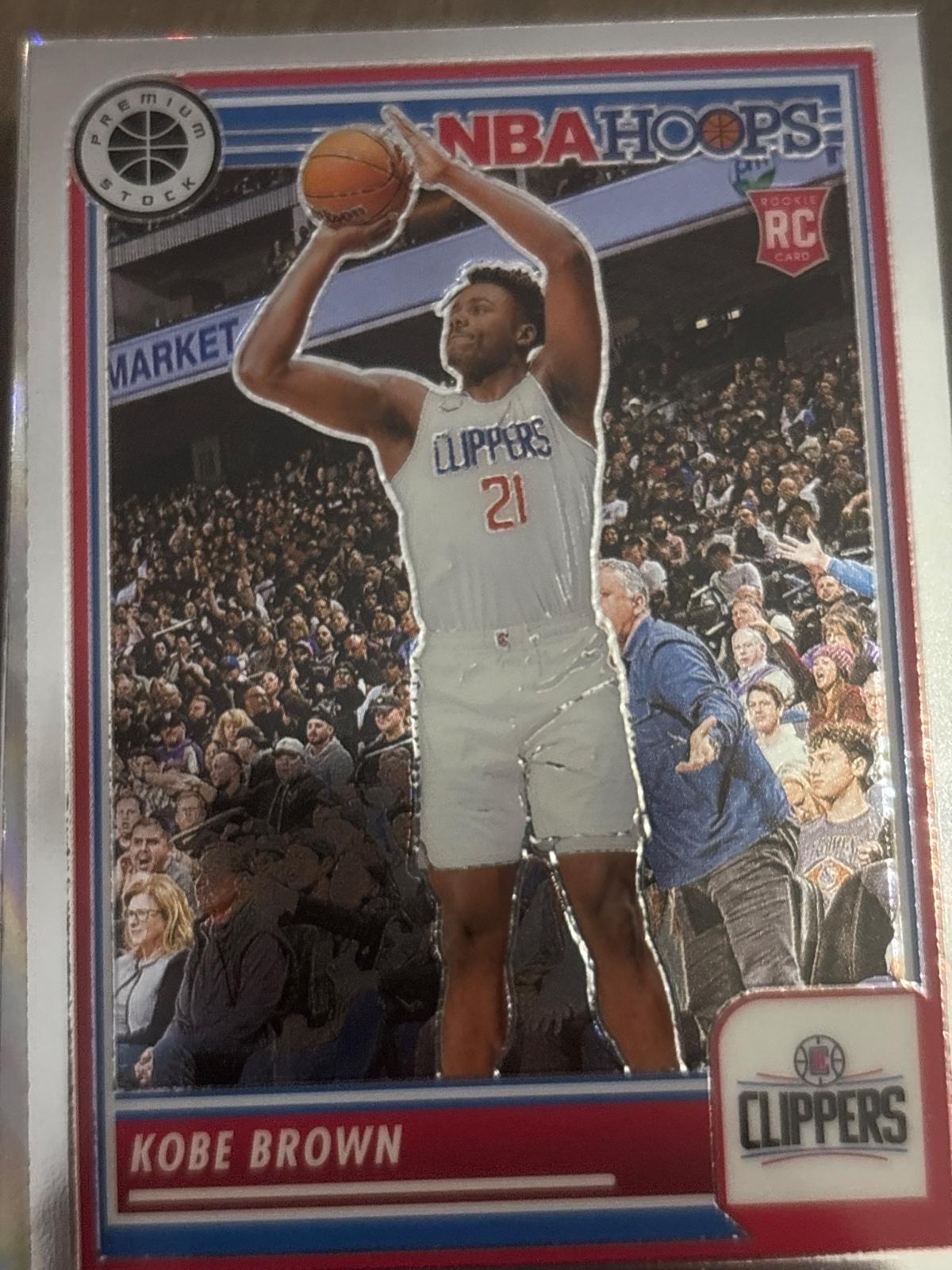 Kobe Brown #55 Basketball Cards 2023 Panini Hoops Premium Stock