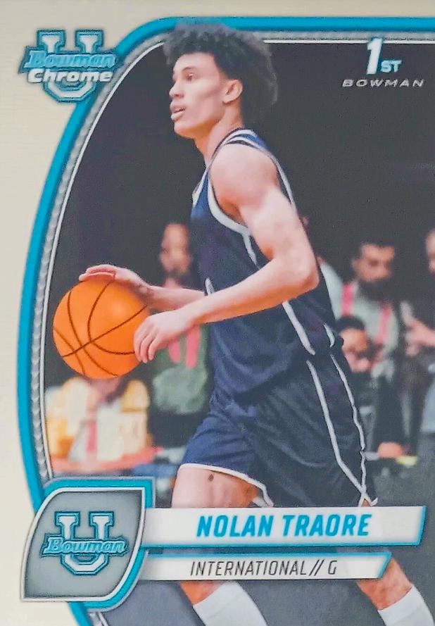 Nolan Traore #56 Basketball Cards 2024 Bowman Chrome University