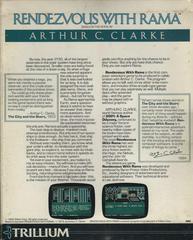 Original Release Back Cover | Rendezvous with Rama Commodore 64