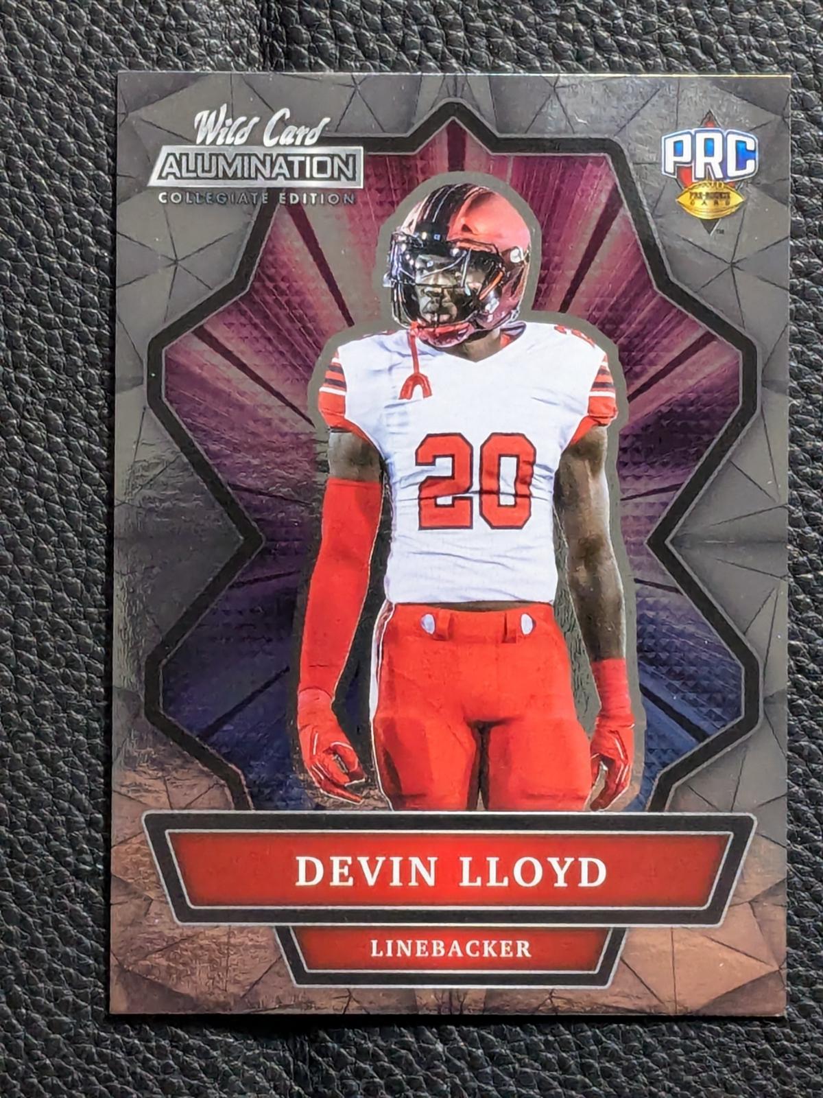 Devin Lloyd Football Cards 2021 Wild Card Alumination NIL