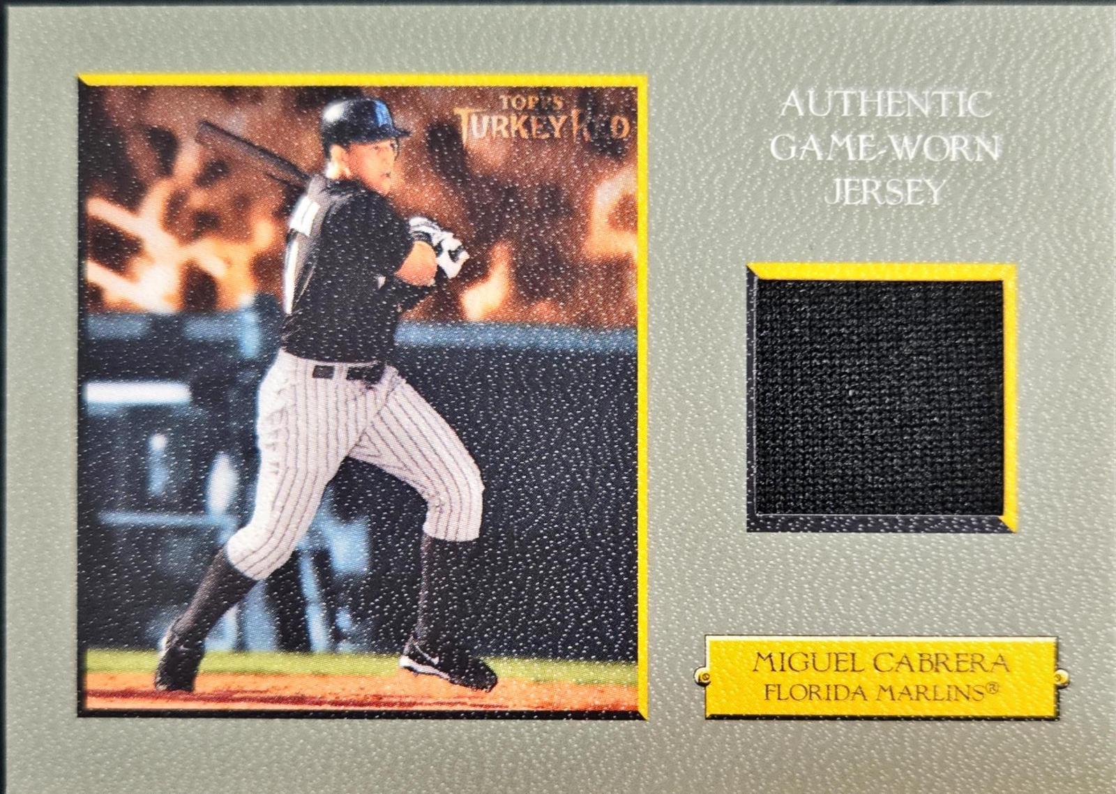 Miguel Cabrera #TRR-MC Baseball Cards 2005 Topps Turkey Red Relics