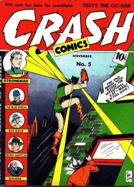 Crash Comics #5 (1940) Comic Books Crash Comics
