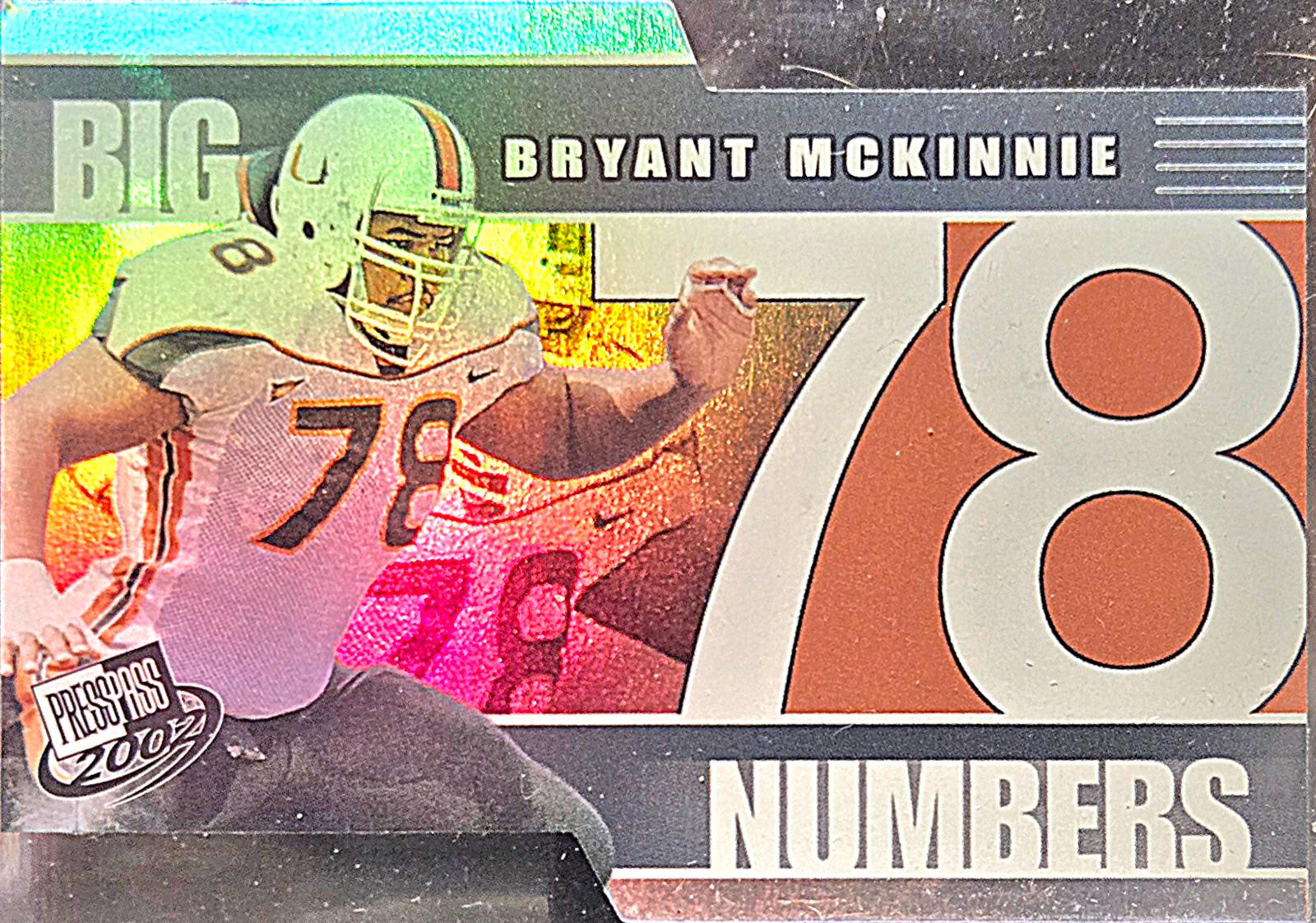 Bryant McKinnie #BN27 2002 Press Pass Big Numbers Football