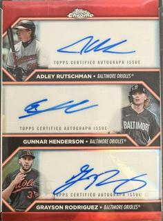 Grayson Rodriguez, Gunnar Henderson, Adley Rutschman