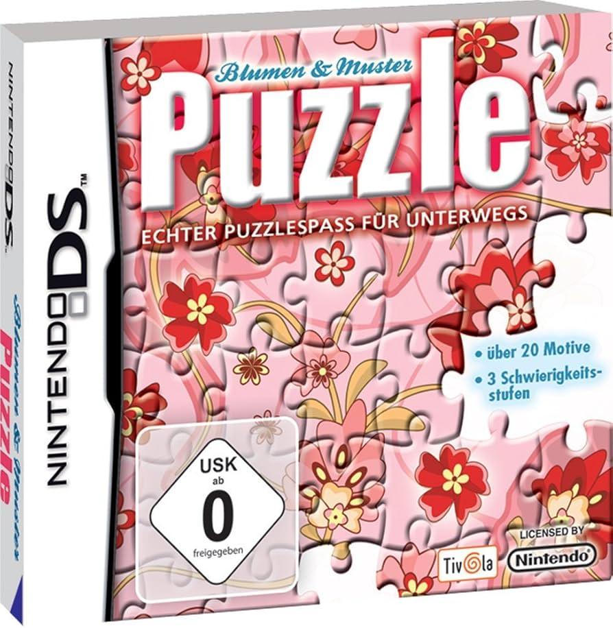 Jigsaw Puzzle – Flower And Pattern PAL Nintendo DS