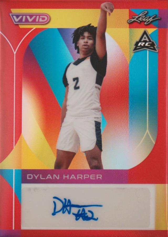 Dylan Harper #BA-DH2 2022 Leaf Vivid Basketball