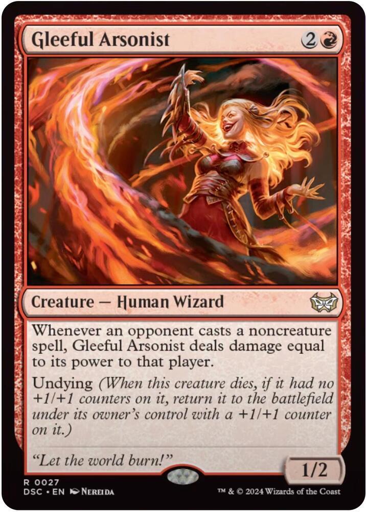 Gleeful Arsonist #27 Magic Duskmourn: House of Horror Commander